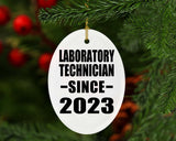 Laboratory Technician Since 2023 - Oval Ornament