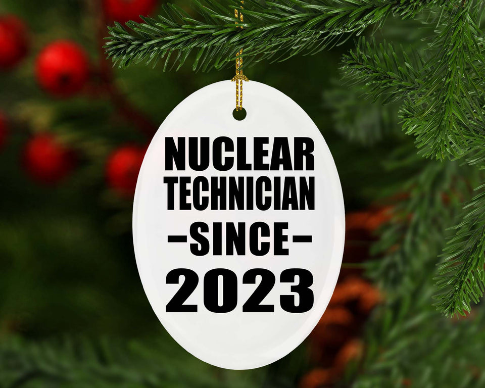 Nuclear Technician Since 2023 - Oval Ornament