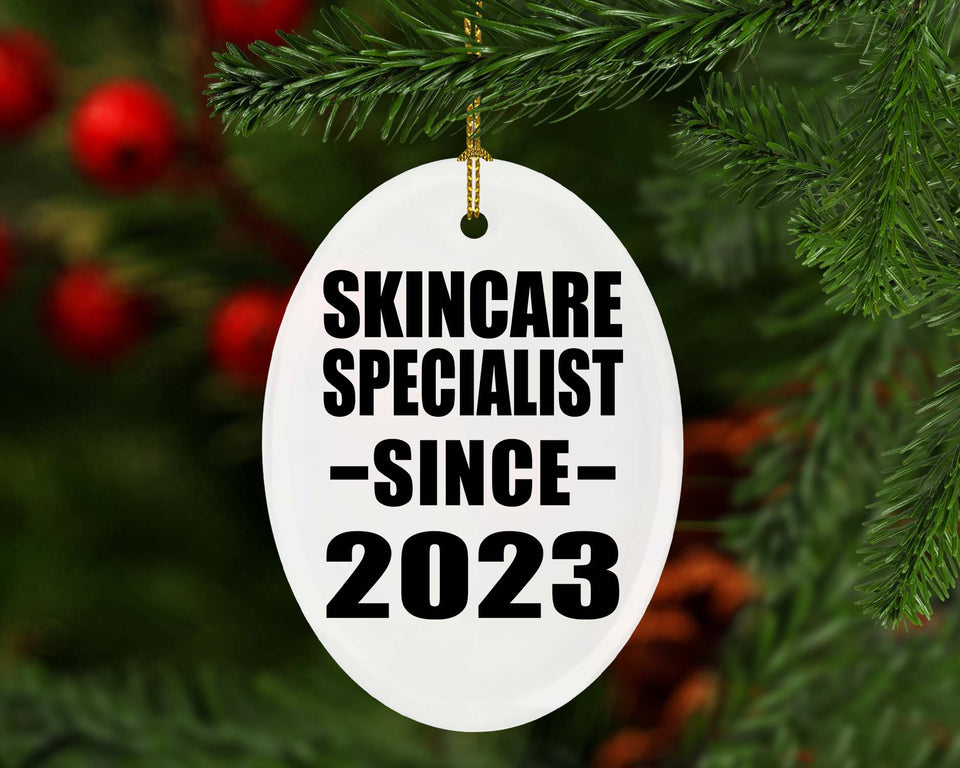 Skincare Specialist Since 2023 - Oval Ornament