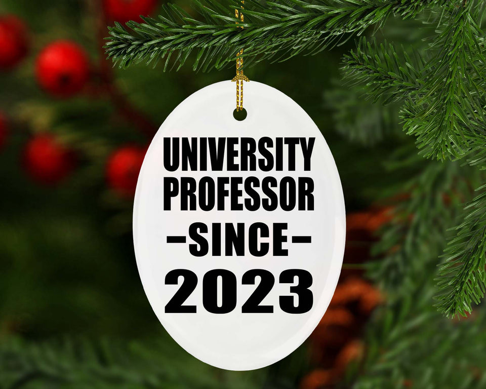University Professor Since 2023 - Oval Ornament