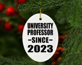 University Professor Since 2023 - Oval Ornament