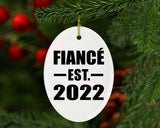 Fiance Established EST. 2022 - Oval Ornament
