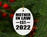 Mother In Law Established EST. 2022 - Oval Ornament
