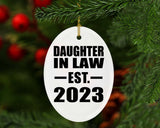 Daughter In Law Established EST. 2023 - Oval Ornament