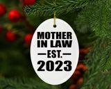 Mother In Law Established EST. 2023 - Oval Ornament