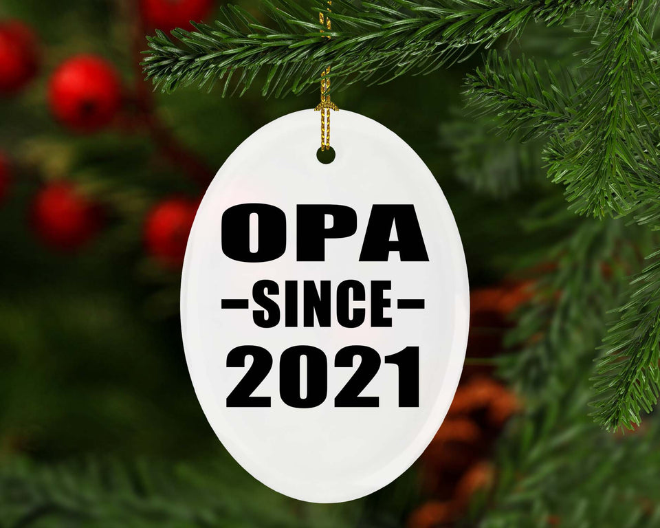 Opa Since 2021 - Oval Ornament