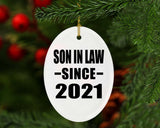 Son In Law Since 2021 - Oval Ornament