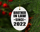 Brother In Law Since 2022 - Oval Ornament