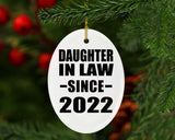 Daughter In Law Since 2022 - Oval Ornament