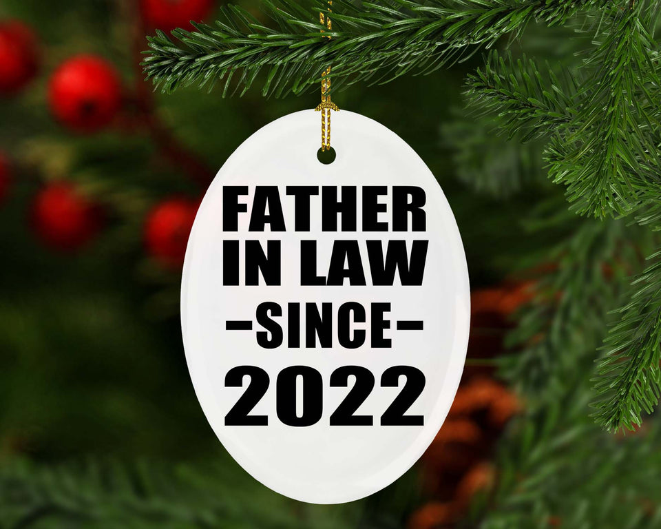 Father In Law Since 2022 - Oval Ornament