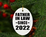 Father In Law Since 2022 - Oval Ornament
