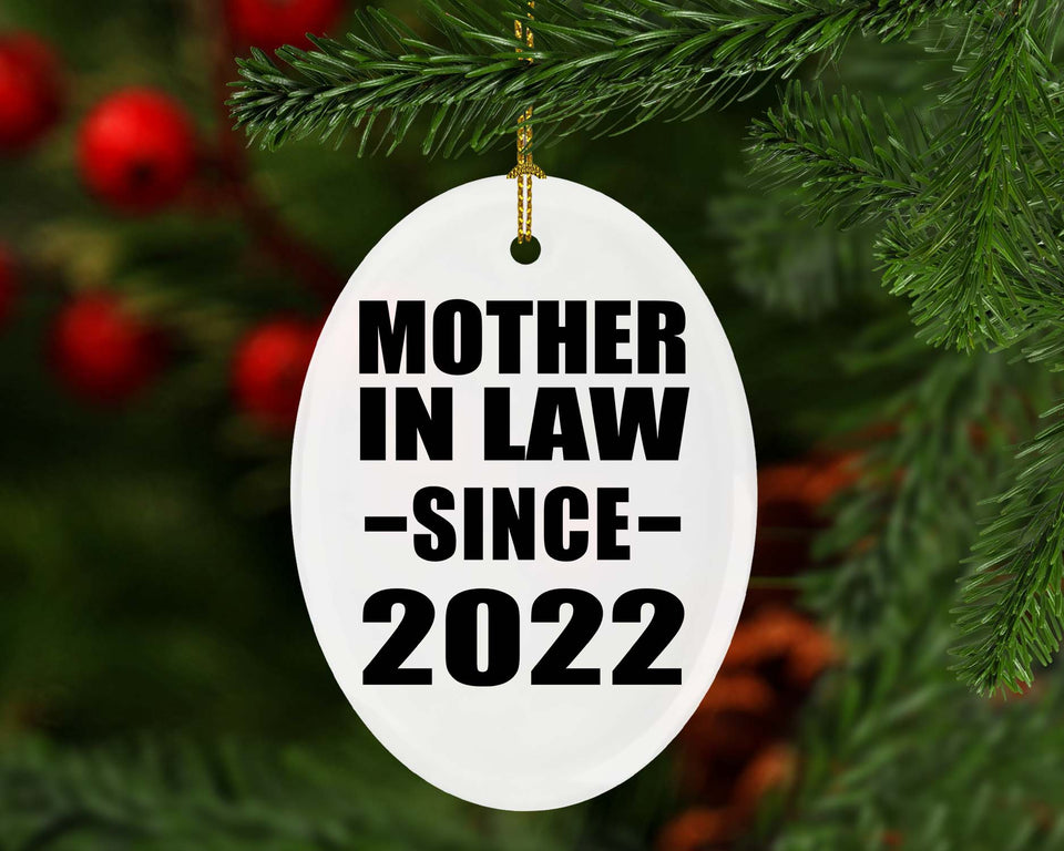 Mother In Law Since 2022 - Oval Ornament