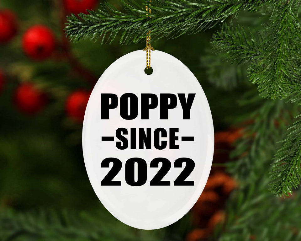 Poppy Since 2022 - Oval Ornament