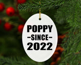 Poppy Since 2022 - Oval Ornament