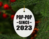 Pop-Pop Since 2023 - Oval Ornament