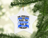 The Smallest Hands Make The Biggest Mark On Dad's Heart - Star Ornament