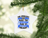 The Smallest Hands Make The Biggest Mark On Grandpa's Heart - Star Ornament