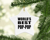 World's Best Pop-Pop - Star Ornament