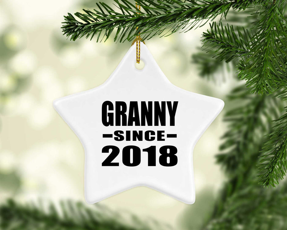 Granny Since 2018 - Star Ornament