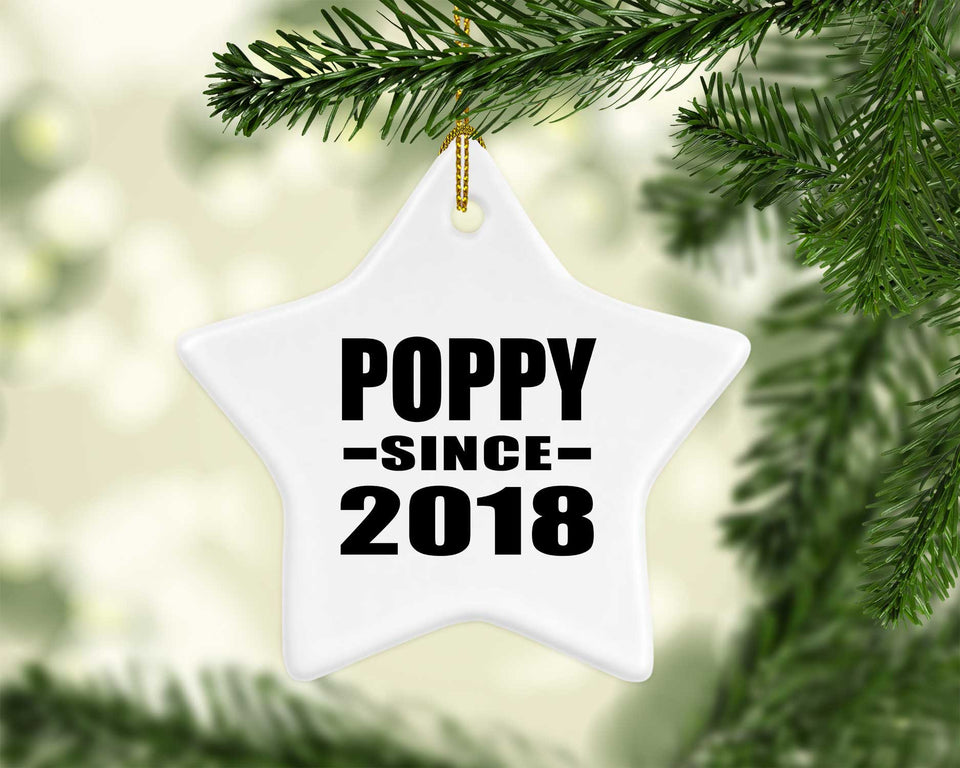 Poppy Since 2018 - Star Ornament