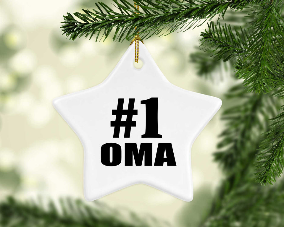 Number One #1 Oma - Star Ornament