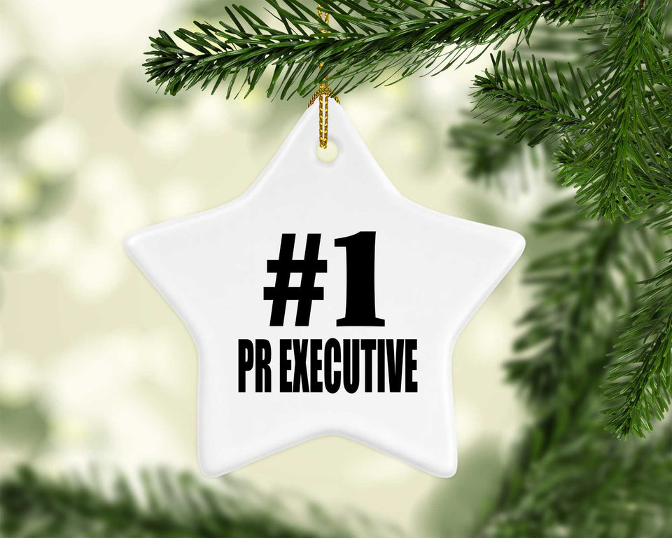 Number One #1 Pr Executive - Star Ornament