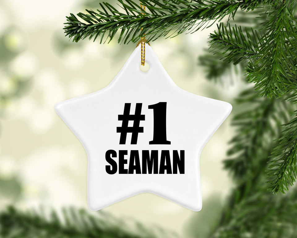 Number One #1 Seaman - Star Ornament