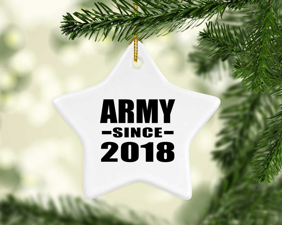 Army Since 2018 - Star Ornament