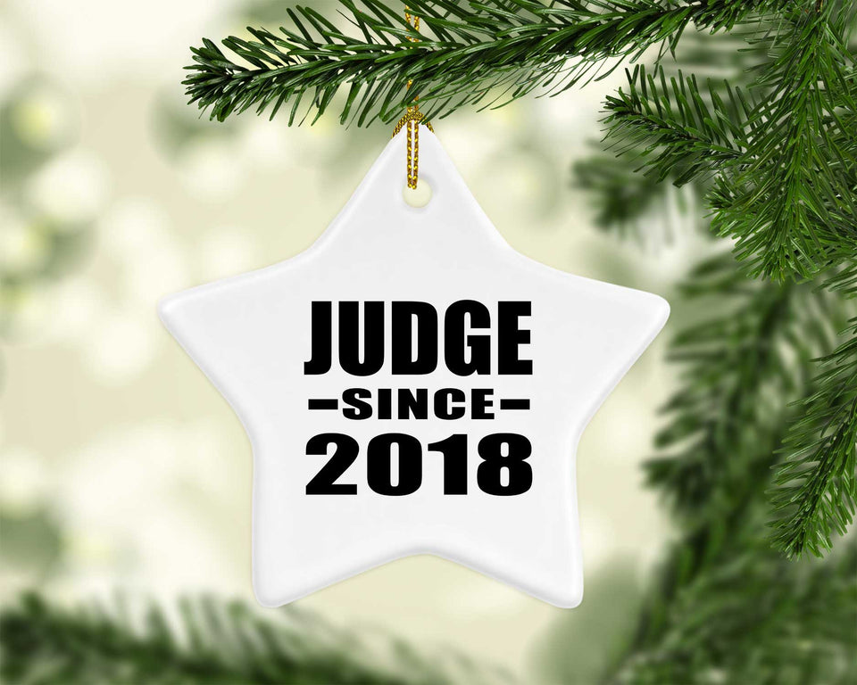 Judge Since 2018 - Star Ornament
