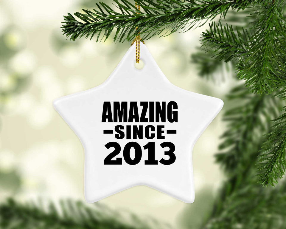 11th Birthday Amazing Since 2013 - Star Ornament