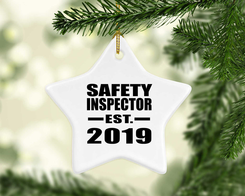 Safety Inspector Established EST. 2019 - Star Ornament