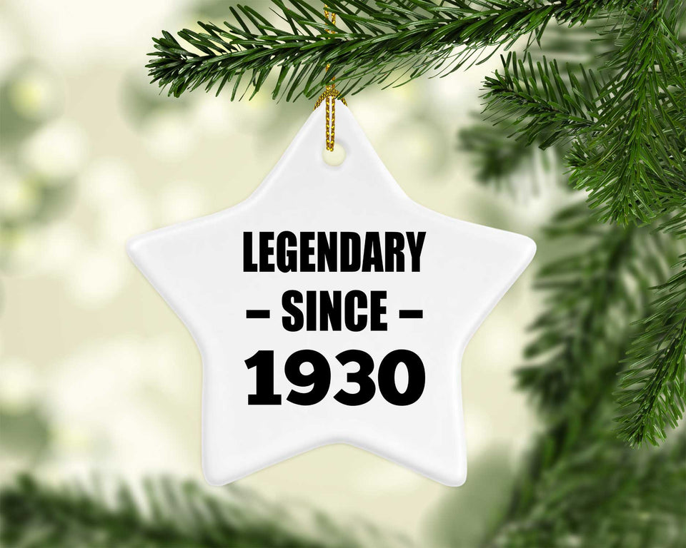 94th Birthday Legendary Since 1930 - Star Ornament