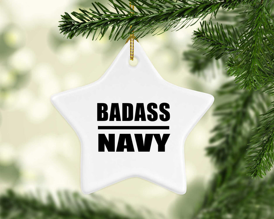 Badass Navy - Star Ornament