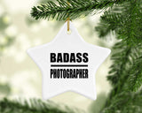 Badass Photographer - Star Ornament