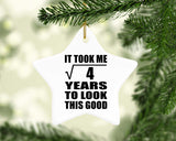 2nd Birthday Took Square Root of 4 Years To Look Good - Star Ornament