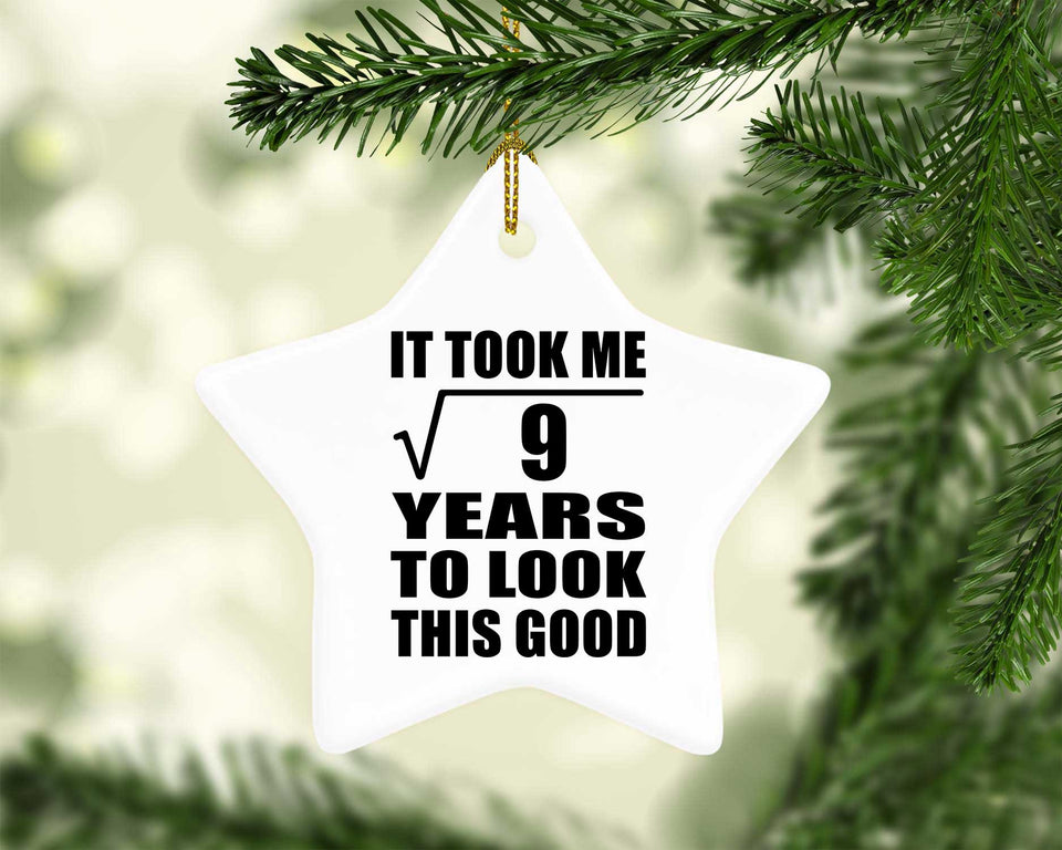 3rd Birthday Took Square Root of 9 Years To Look Good - Star Ornament