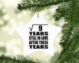 3rd Anniversary Square Root of 9 Years Still In Love - Star Ornament