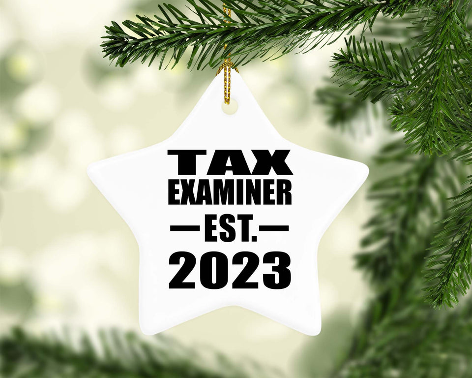 Tax Examiner Established EST. 2023 - Star Ornament