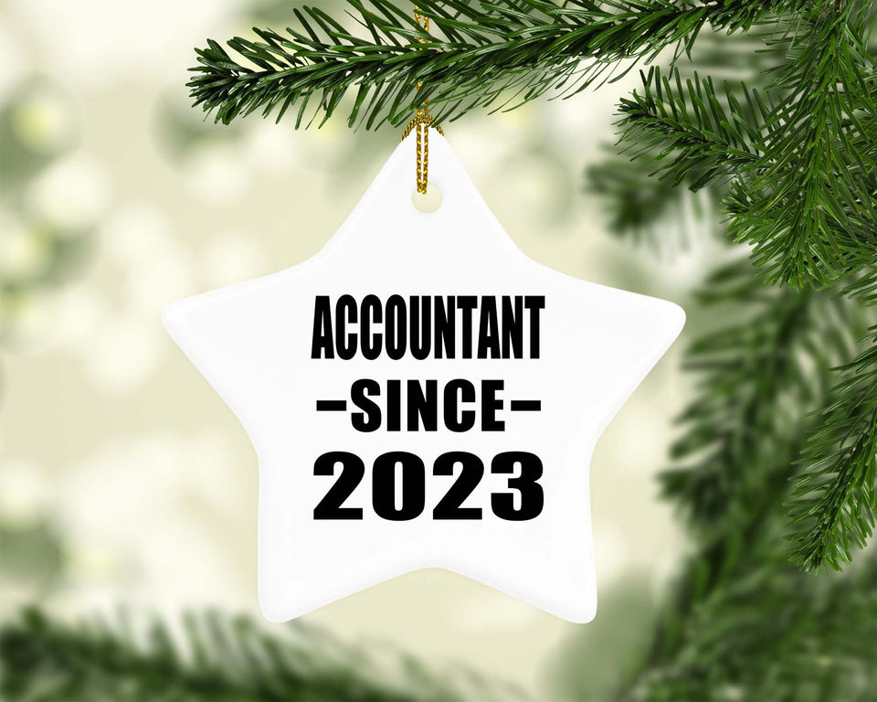 Accountant Since 2023 - Star Ornament