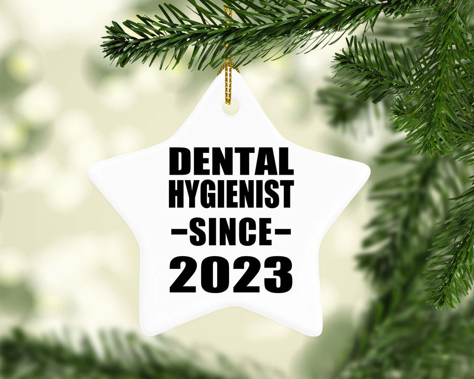 Dental Hygienist Since 2023 - Star Ornament
