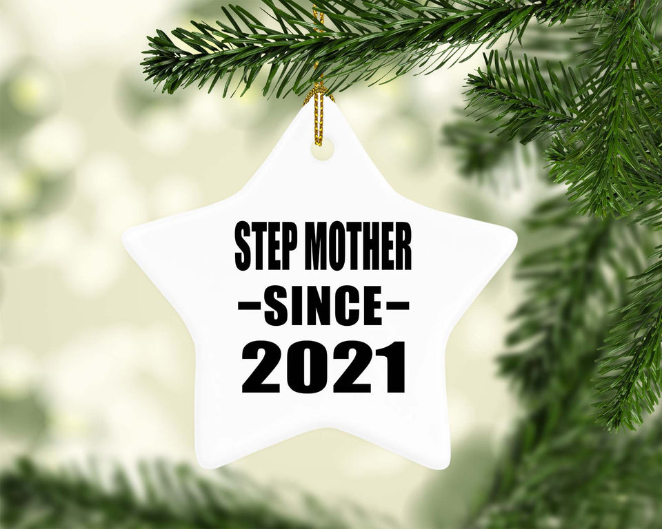 Step Mother Since 2021 - Star Ornament