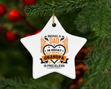 Being A Dad Is Great But Being A Grandpa is Priceless - Star Ornament
