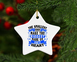 The Smallest Hands Make The Biggest Mark On Dad's Heart - Star Ornament