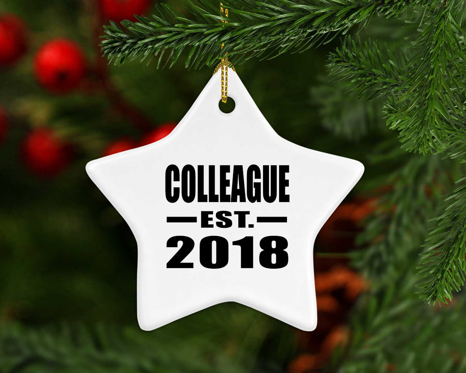 Colleague Est. 2018 - Star Ornament
