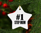 Number One #1 Step Mum - Star Ornament
