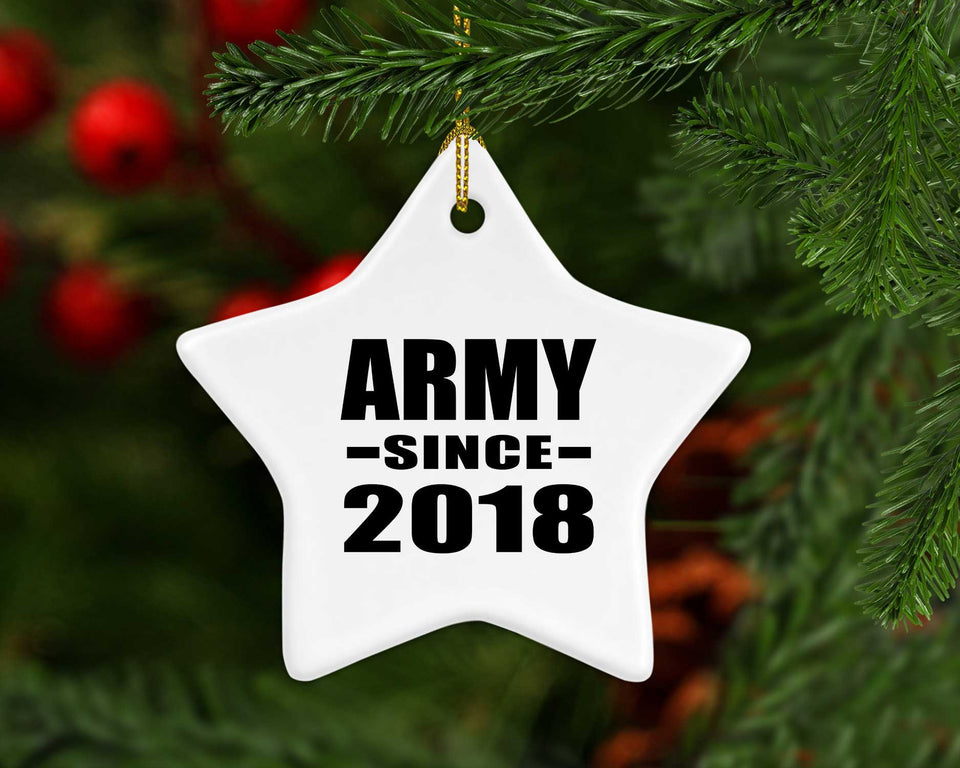 Army Since 2018 - Star Ornament
