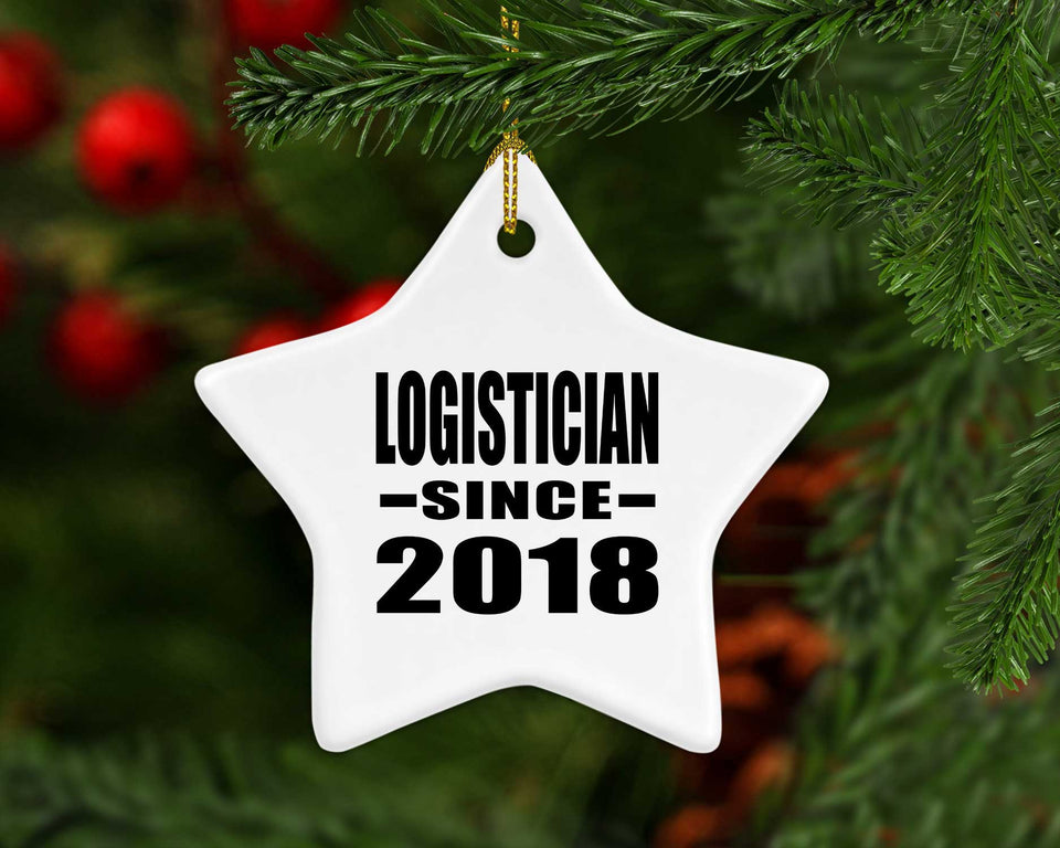 Logistician Since 2018 - Star Ornament