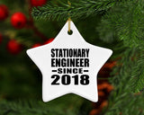 Stationary Engineer Since 2018 - Star Ornament
