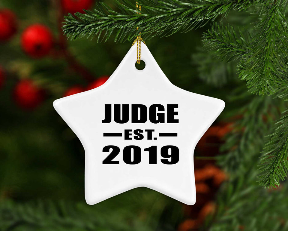 Judge Established EST. 2019 - Star Ornament