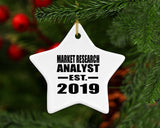 Market Research Analyst Established EST. 2019 - Star Ornament